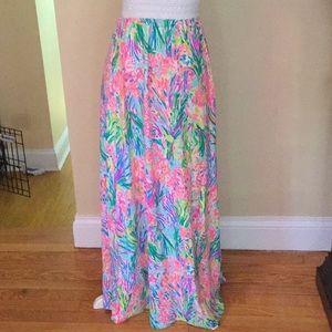 Noah beach maxi dress with crochet waistband
